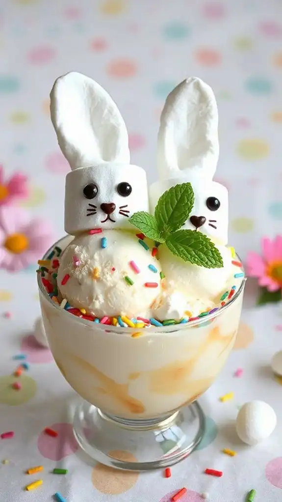 fluffy treat with ice cream fluffy treat with ice cream