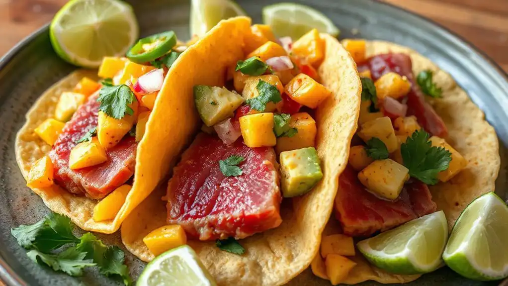 fresh ahi tuna tacos