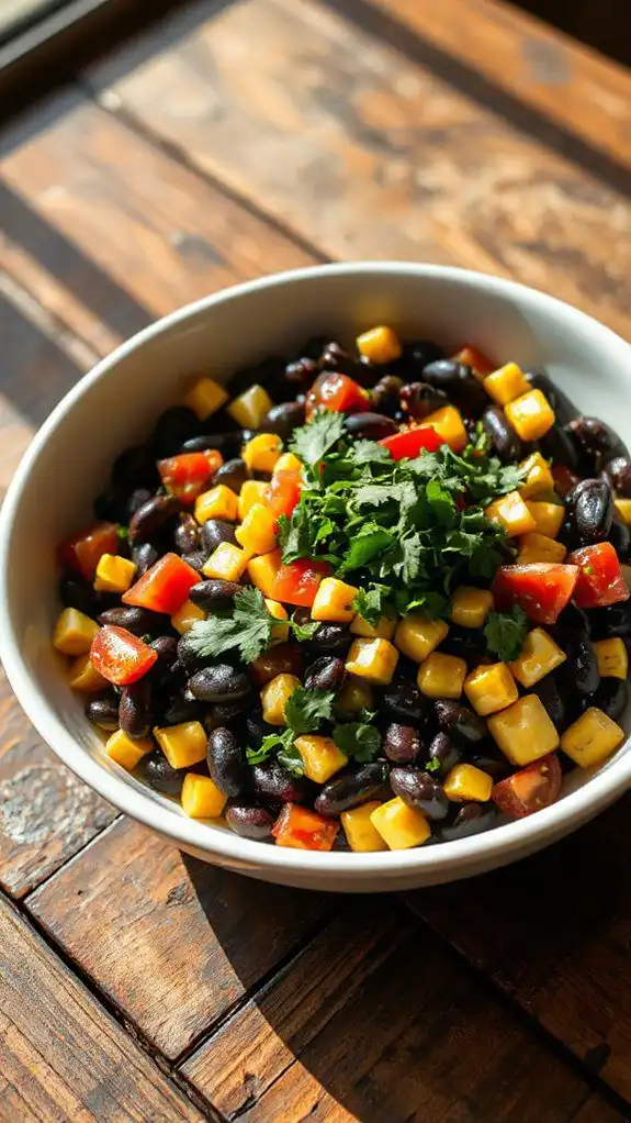 fresh black bean salad
