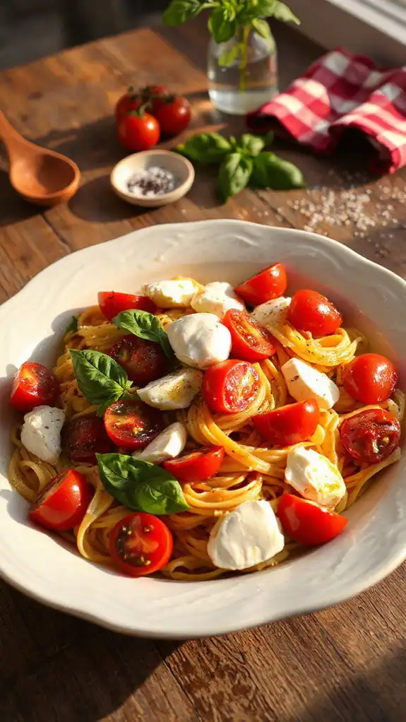 fresh caprese pasta delight fresh caprese pasta delight