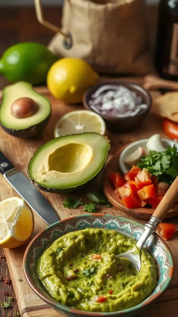 fresh creamy avocado dip