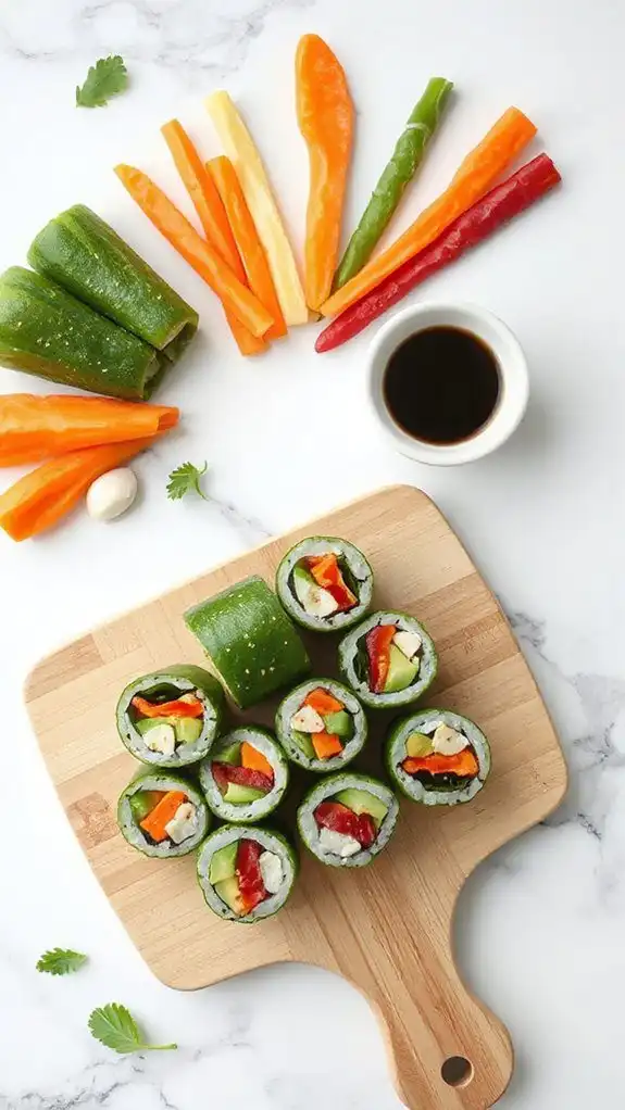 fresh cucumber sushi rolls fresh cucumber sushi rolls