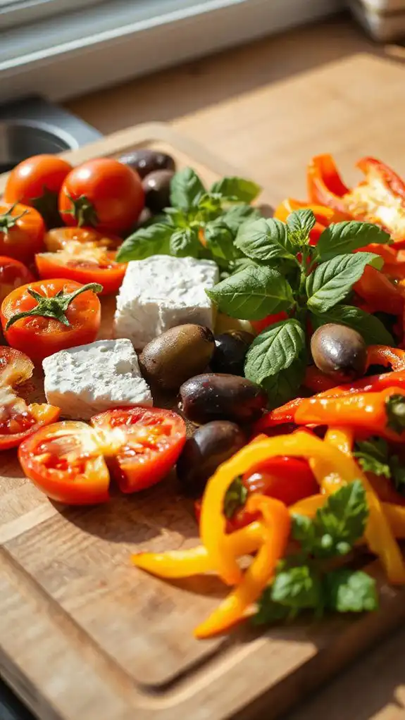 fresh easy mediterranean wraps