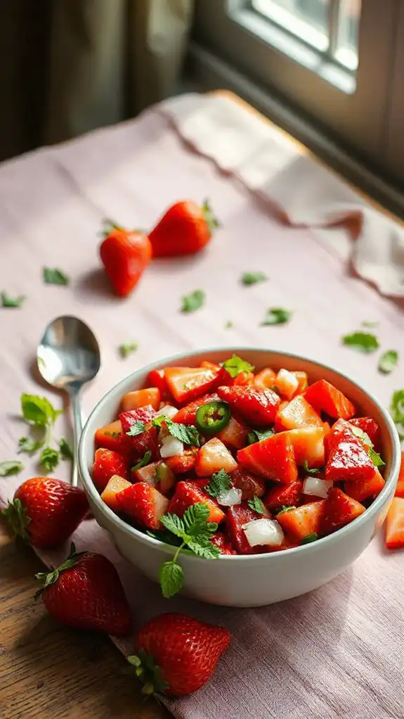 fresh fruity tomato topping