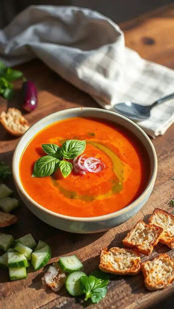 fresh heirloom tomato soup