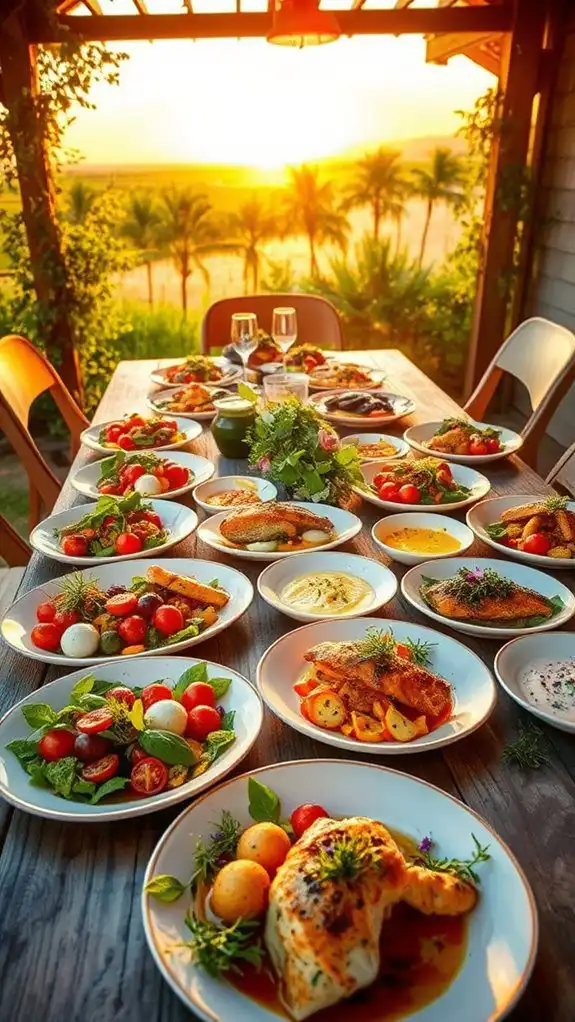 fresh herb summer dinners