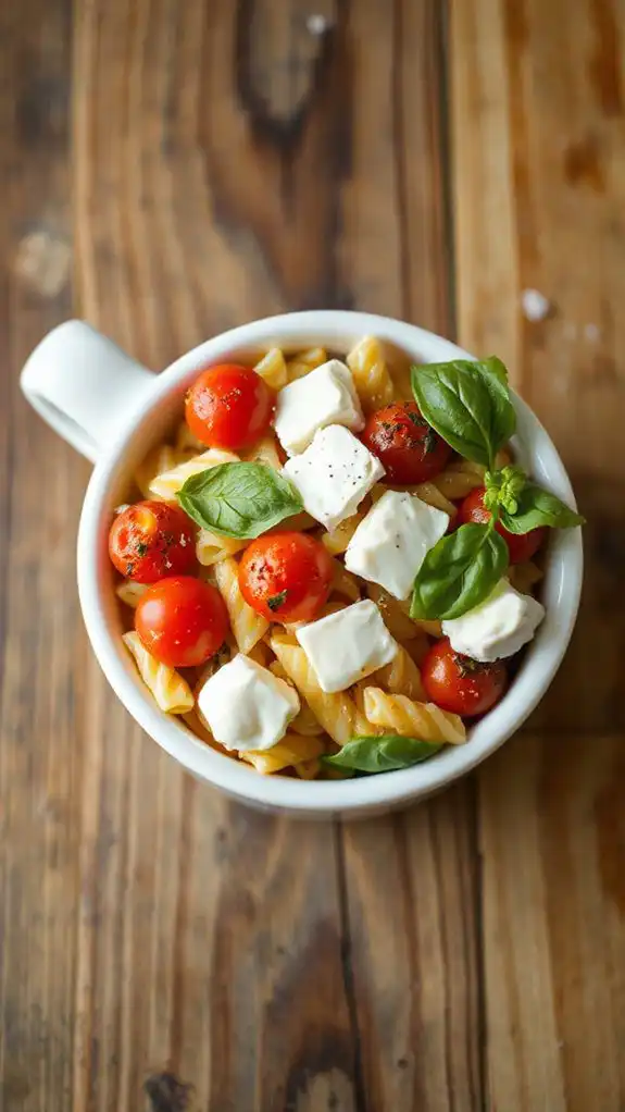 fresh mozzarella and tomatoes