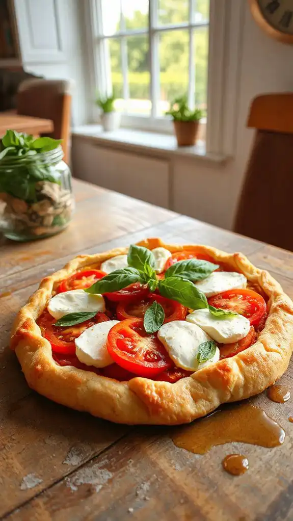fresh mozzarella basil tomatoes