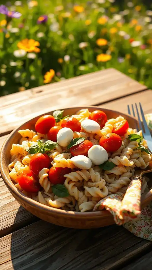 fresh mozzarella pasta salad