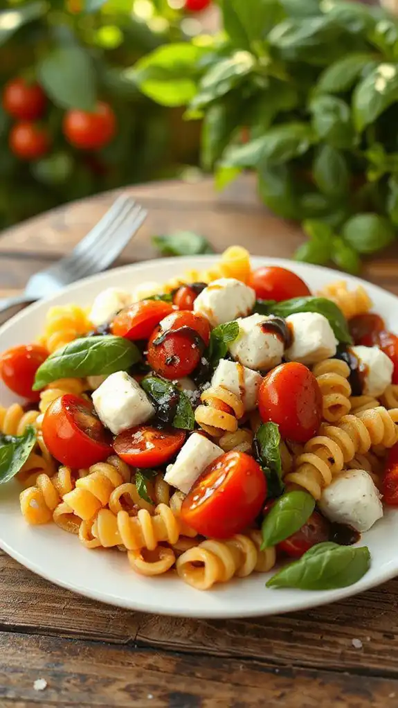 fresh mozzarella tomato basil