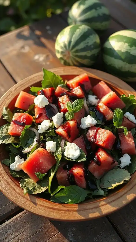 fresh salad with cheese