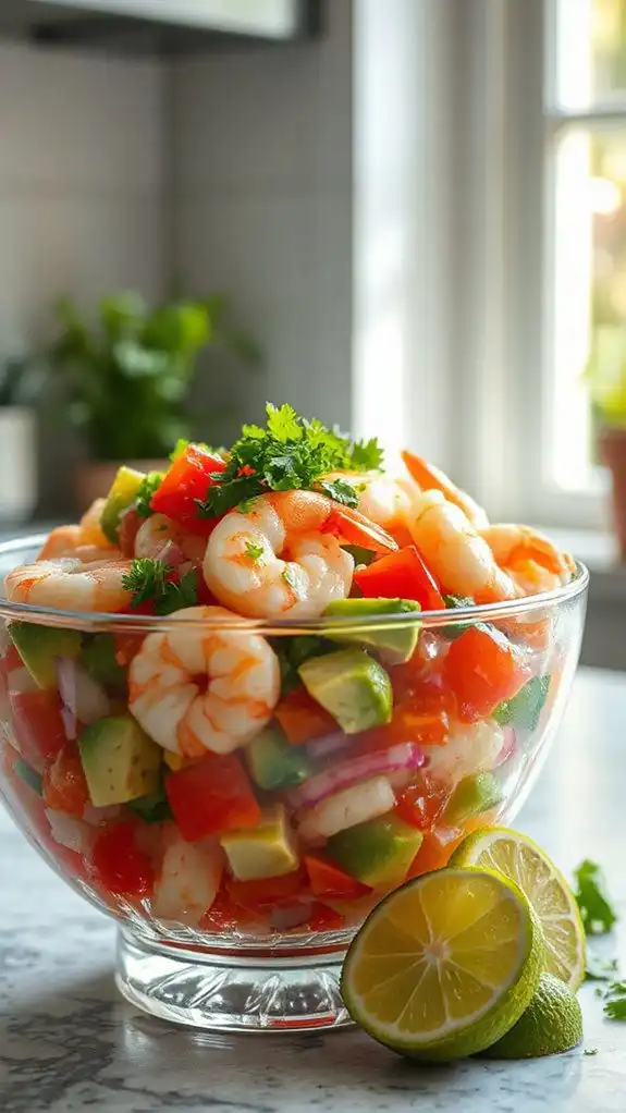 fresh shrimp citrus salad