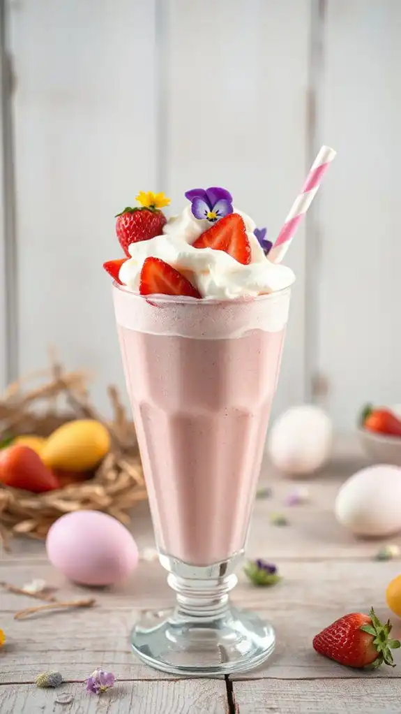 fresh strawberry shake delight