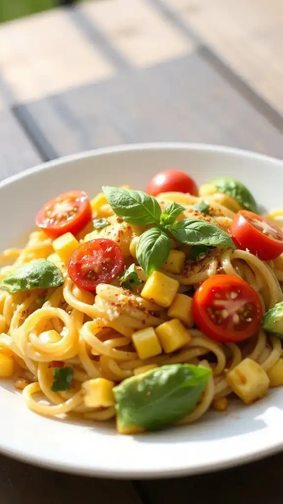fresh summer pasta dish