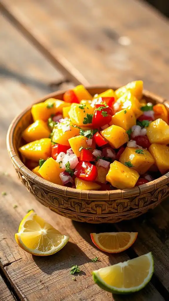 fresh tangy fruit mix