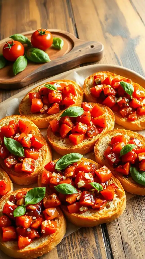 fresh tomato basil appetizer