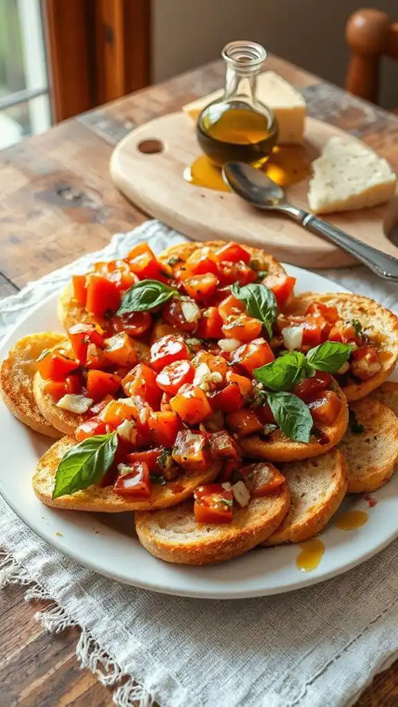 fresh tomato basil appetizer