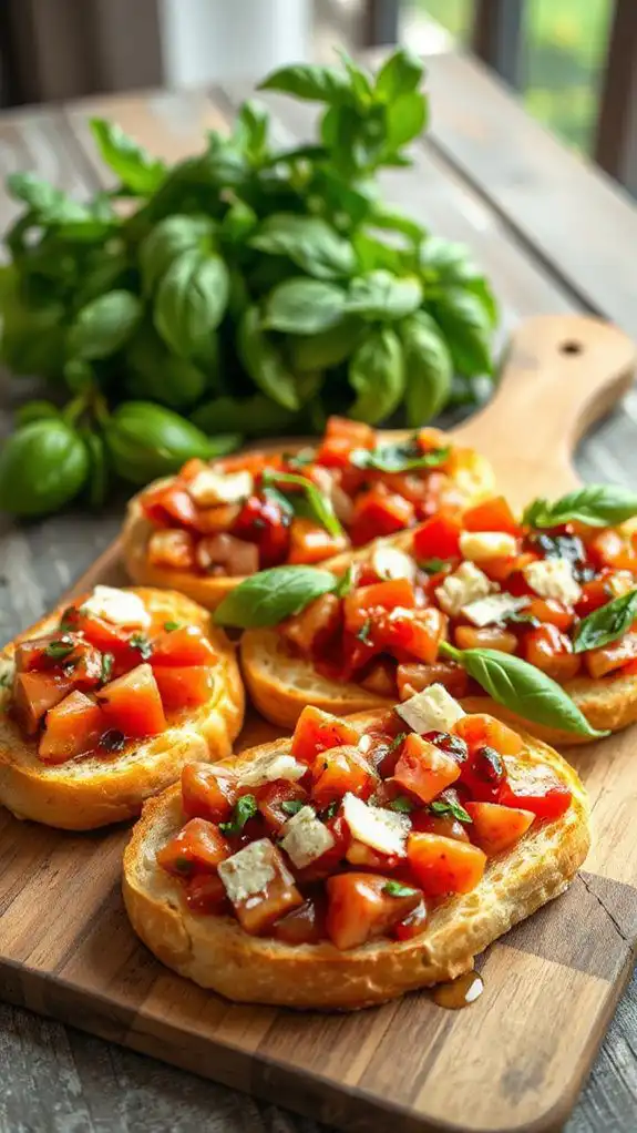 fresh tomato basil appetizer