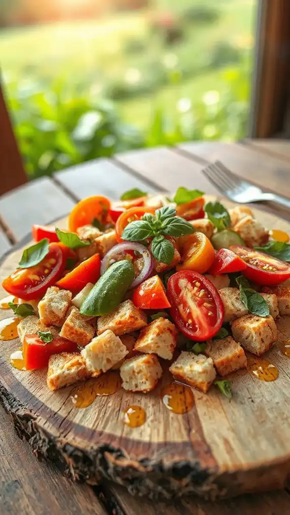 fresh tomato basil salad