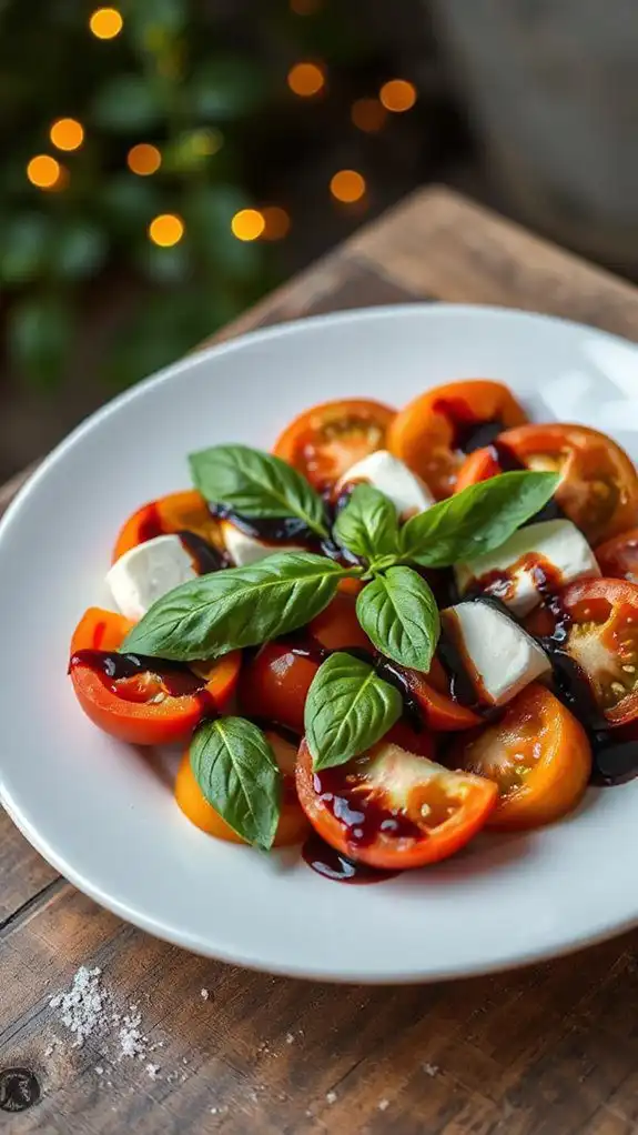 fresh tomato mozzarella basil