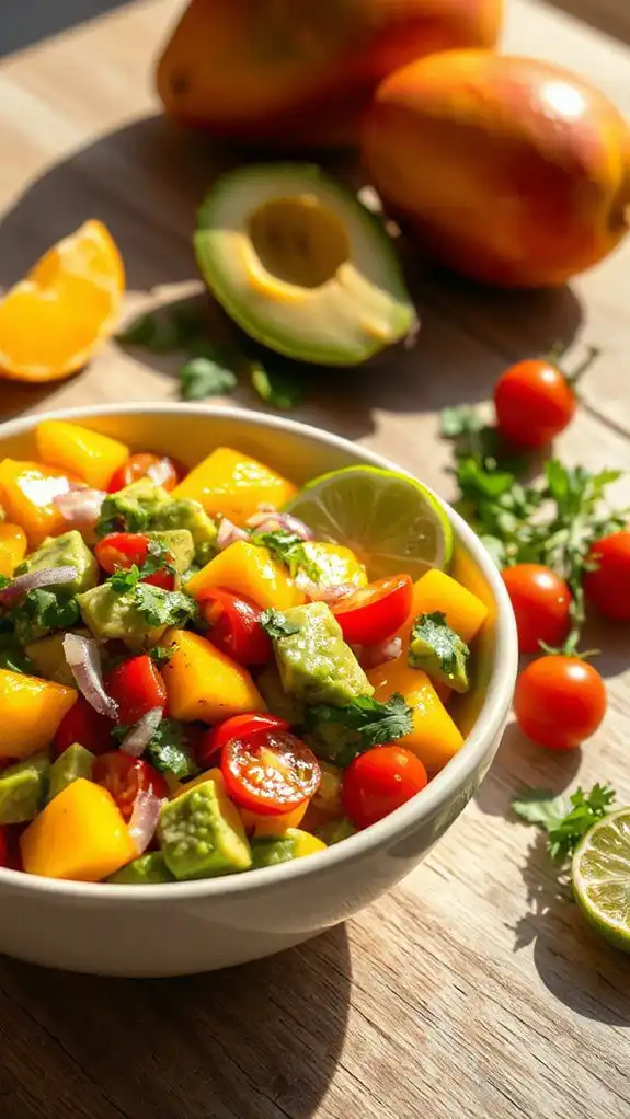 fresh tropical fruit salad