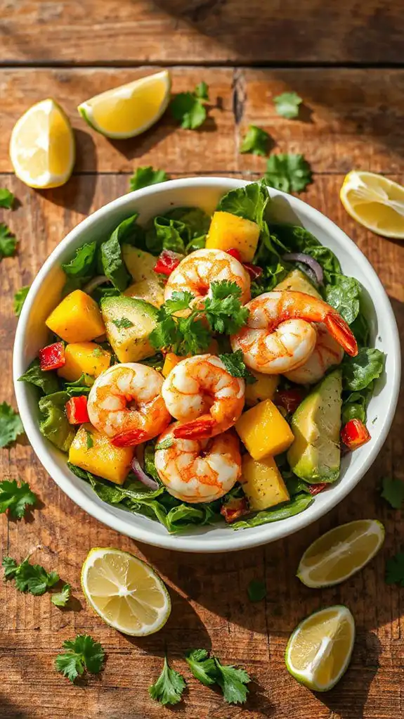 fresh tropical shrimp salad