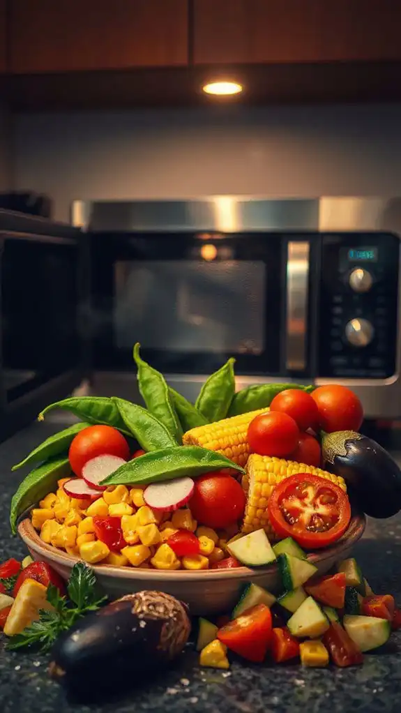 fresh vegetable mix preparation