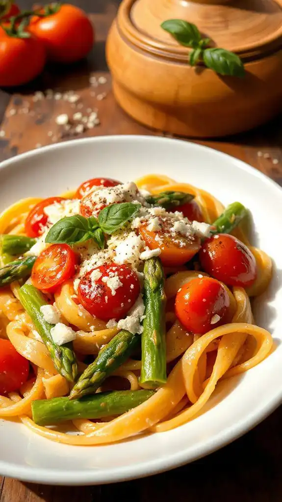 fresh vegetable pasta dish fresh vegetable pasta dish