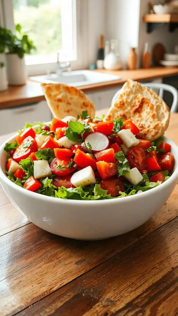 fresh veggie salad bowl