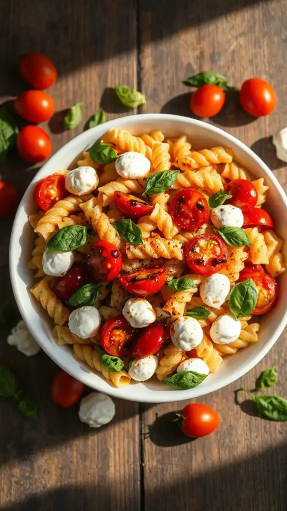 fresh vibrant pasta salad