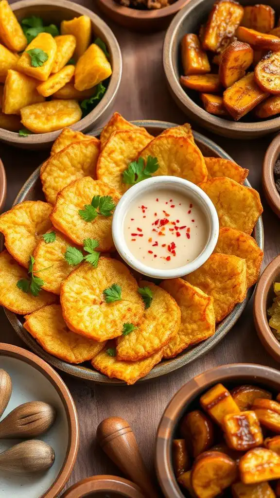 fried malanga potato dish fried malanga potato dish
