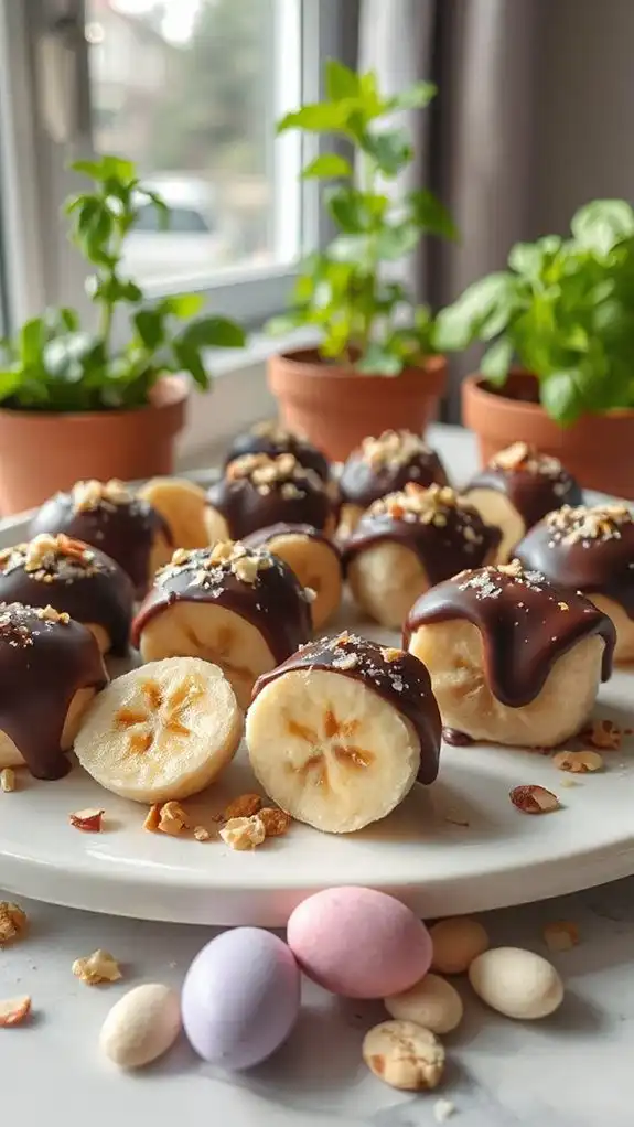 frozen chocolate covered banana bites frozen chocolate covered banana bites
