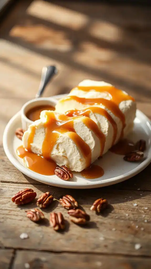 frozen salted caramel dessert