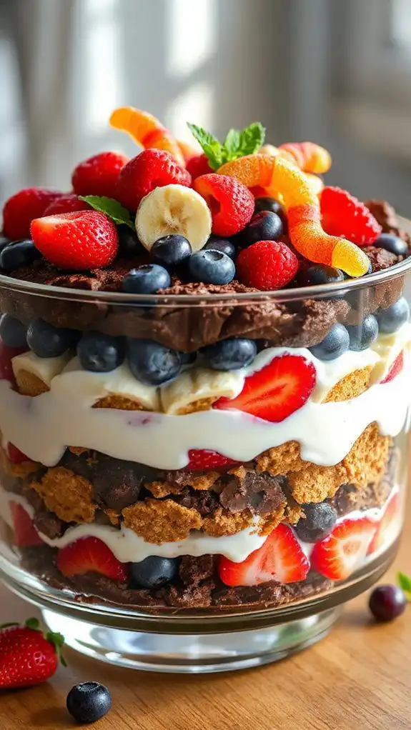 fruit and yogurt dessert
