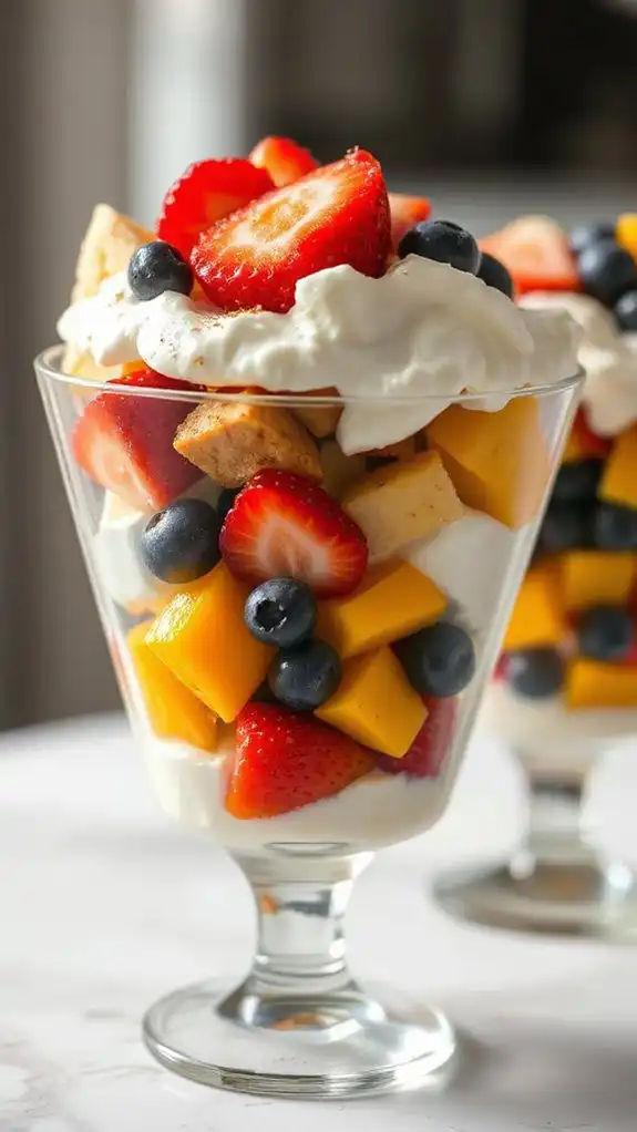 fruit layered yogurt dessert fruit layered yogurt dessert