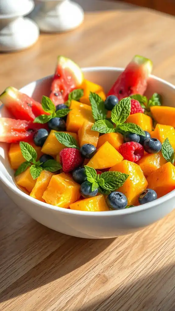 fruit salad with dressing fruit salad with dressing