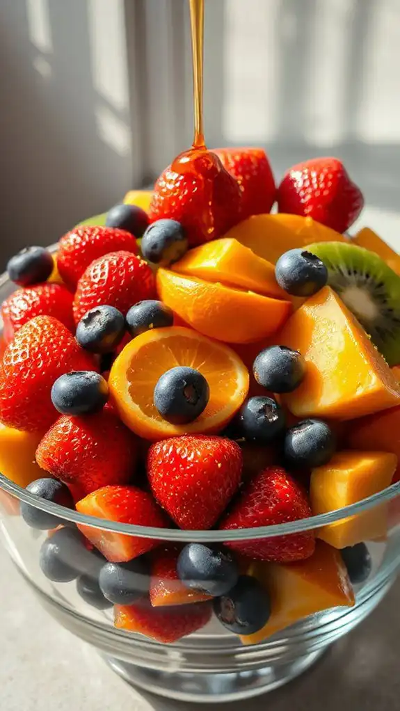 fruit salad with honey fruit salad with honey