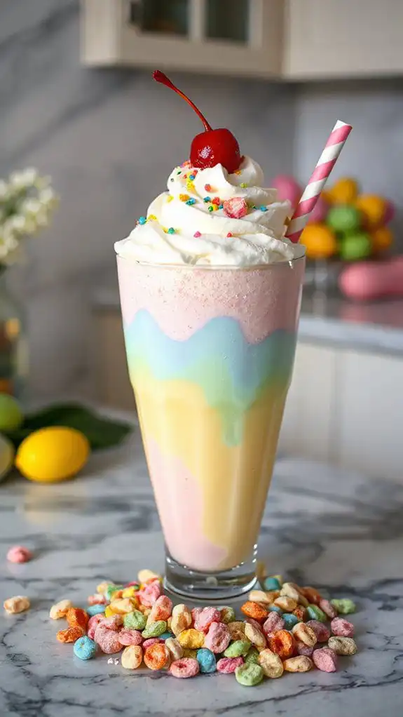 fruity milkshake with surprise