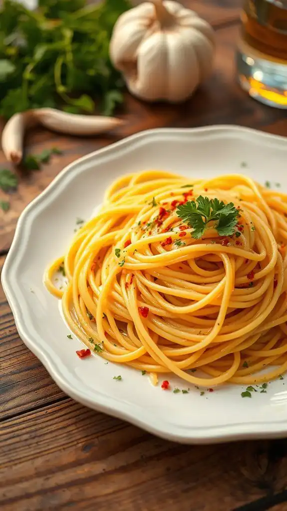 garlic and oil pasta