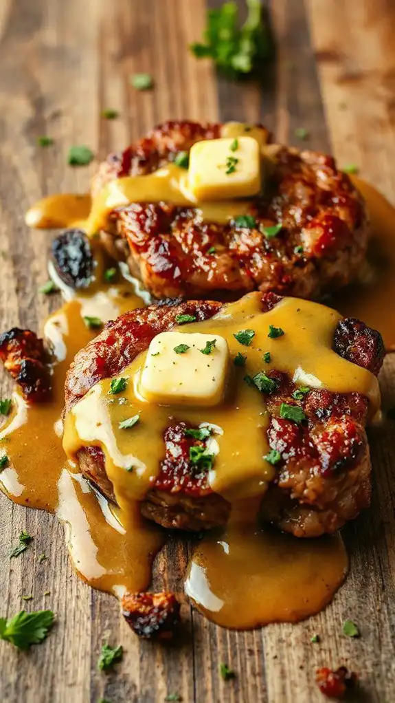garlic butter infused beef dish