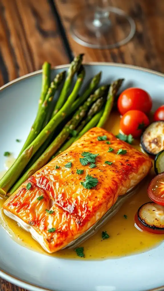 garlic butter salmon recipe