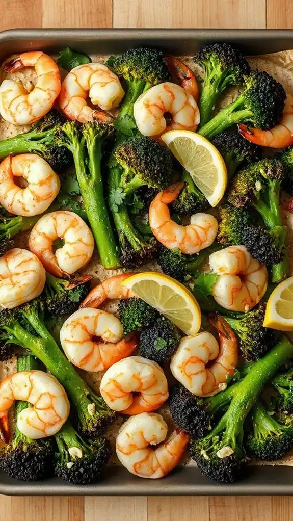 garlic butter shrimp broccoli