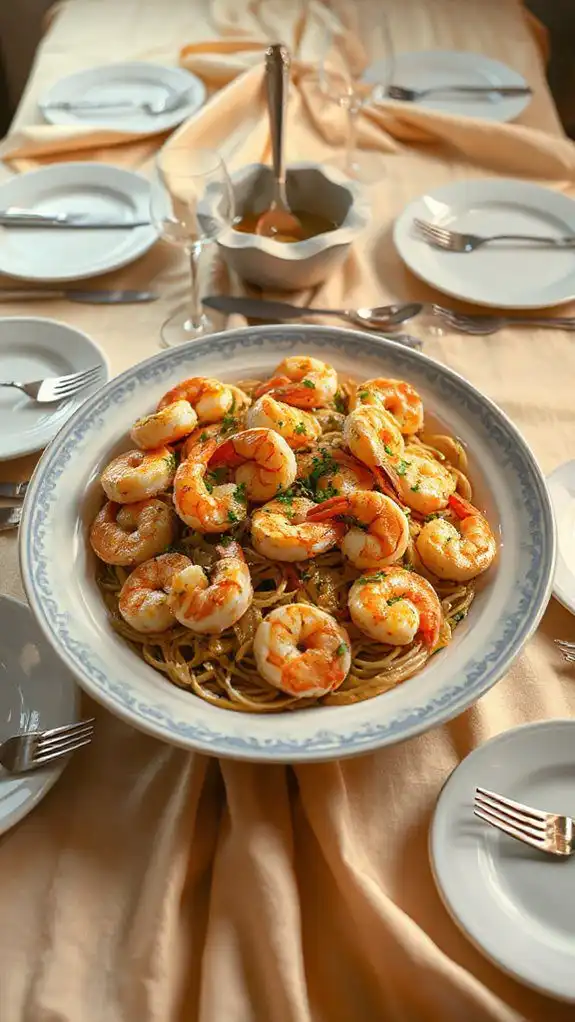 garlic butter shrimp dish