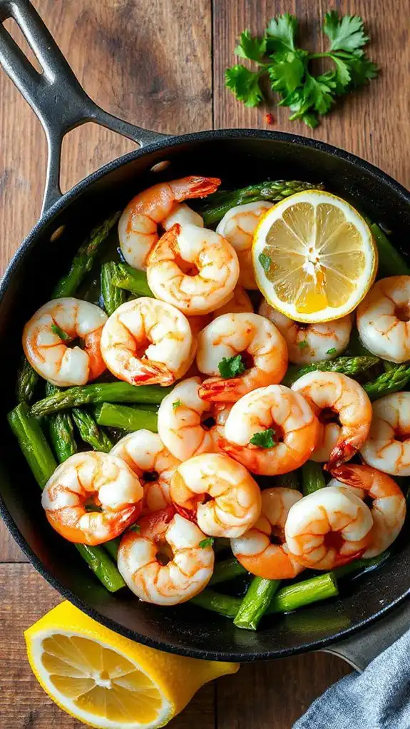 garlic butter shrimp dish