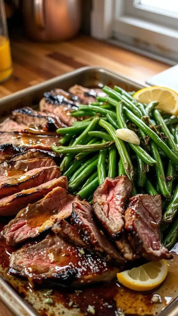 garlic butter steak dinner