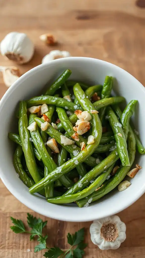 garlic flavored saut ed green beans