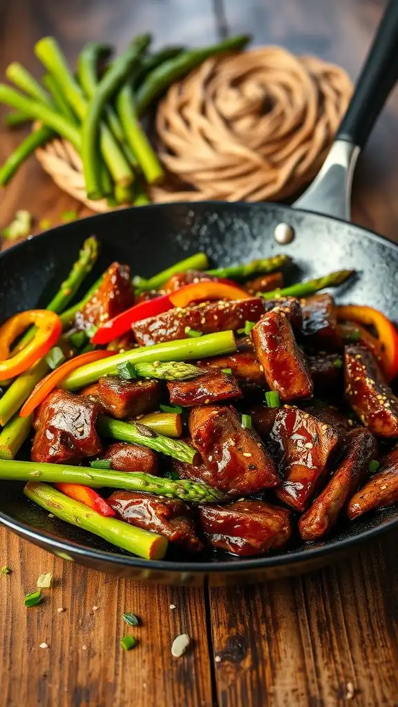 garlic ginger beef stir fry