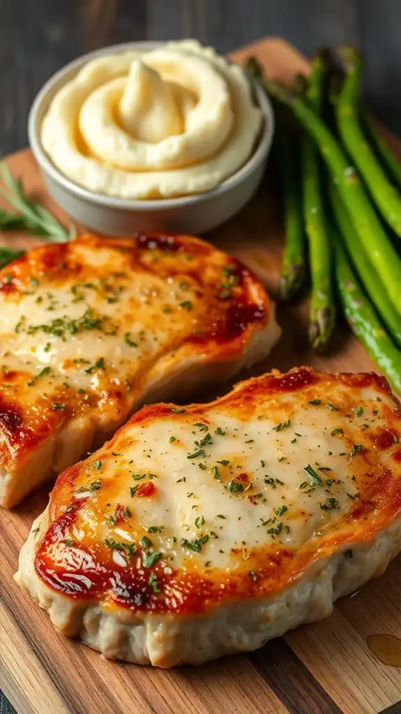 garlic herb air fryer pork
