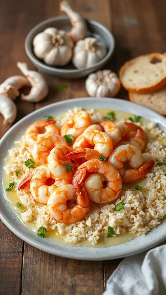 garlic infused shrimp dish garlic infused shrimp dish