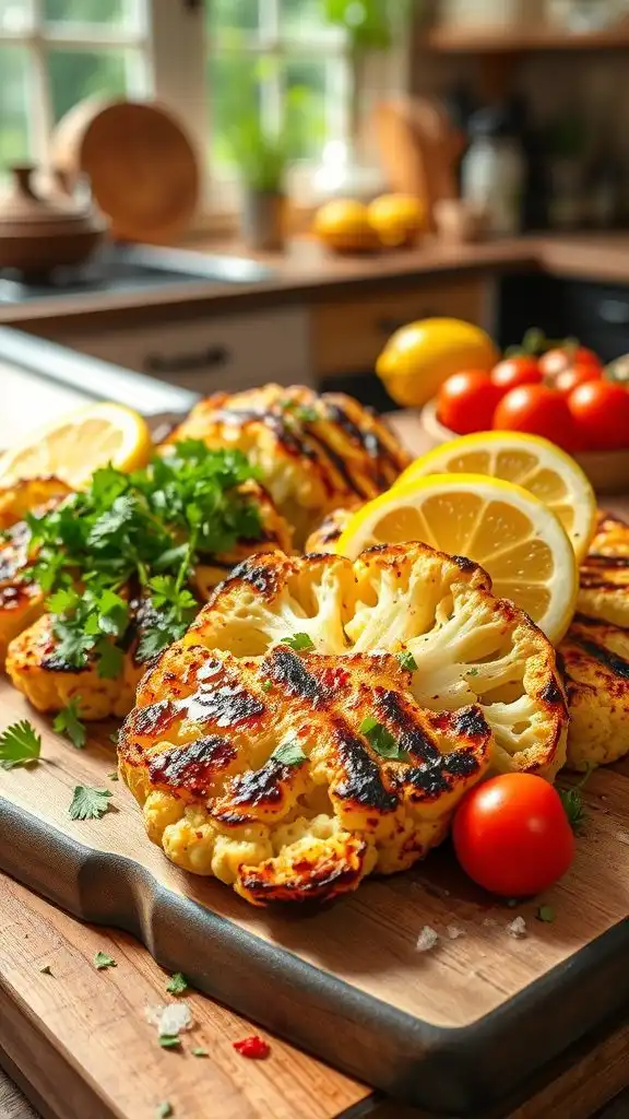 garlic lemon butter cauliflower